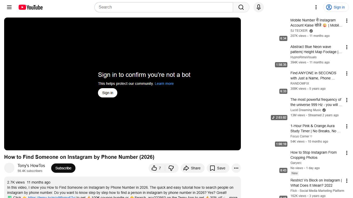 How to Find Someone on Instagram by Phone Number (2026) - YouTube